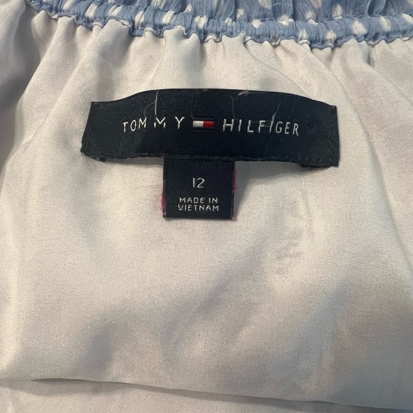 Tommy Hilfiger Blue Orange Patchwork Mini Dress Size 12 - Picture 6 of 7